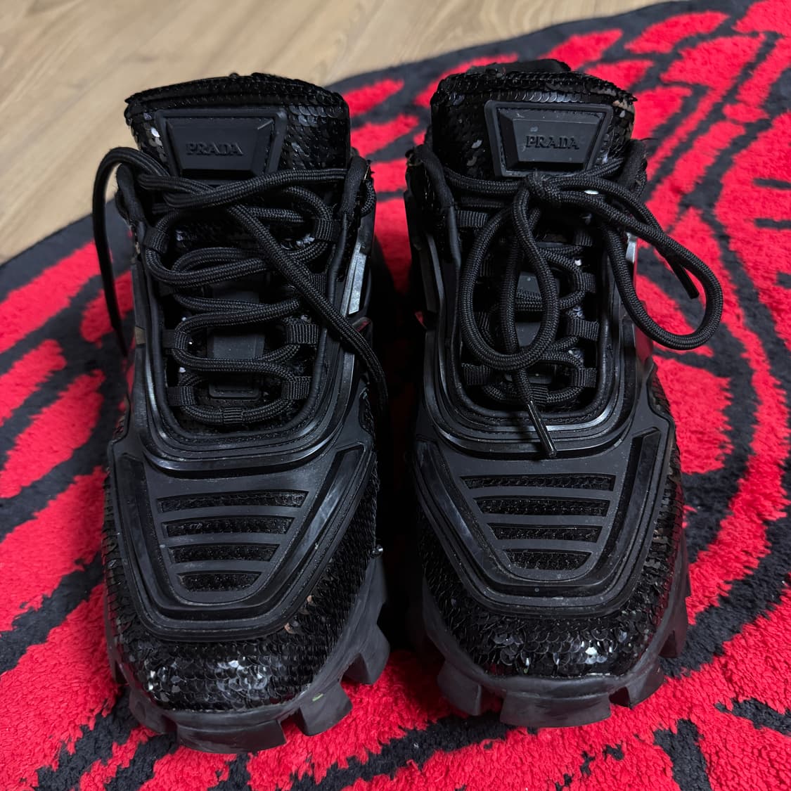 프라다 클라우드버스트 썬더 스니커즈 블랙 37 상품이미지4