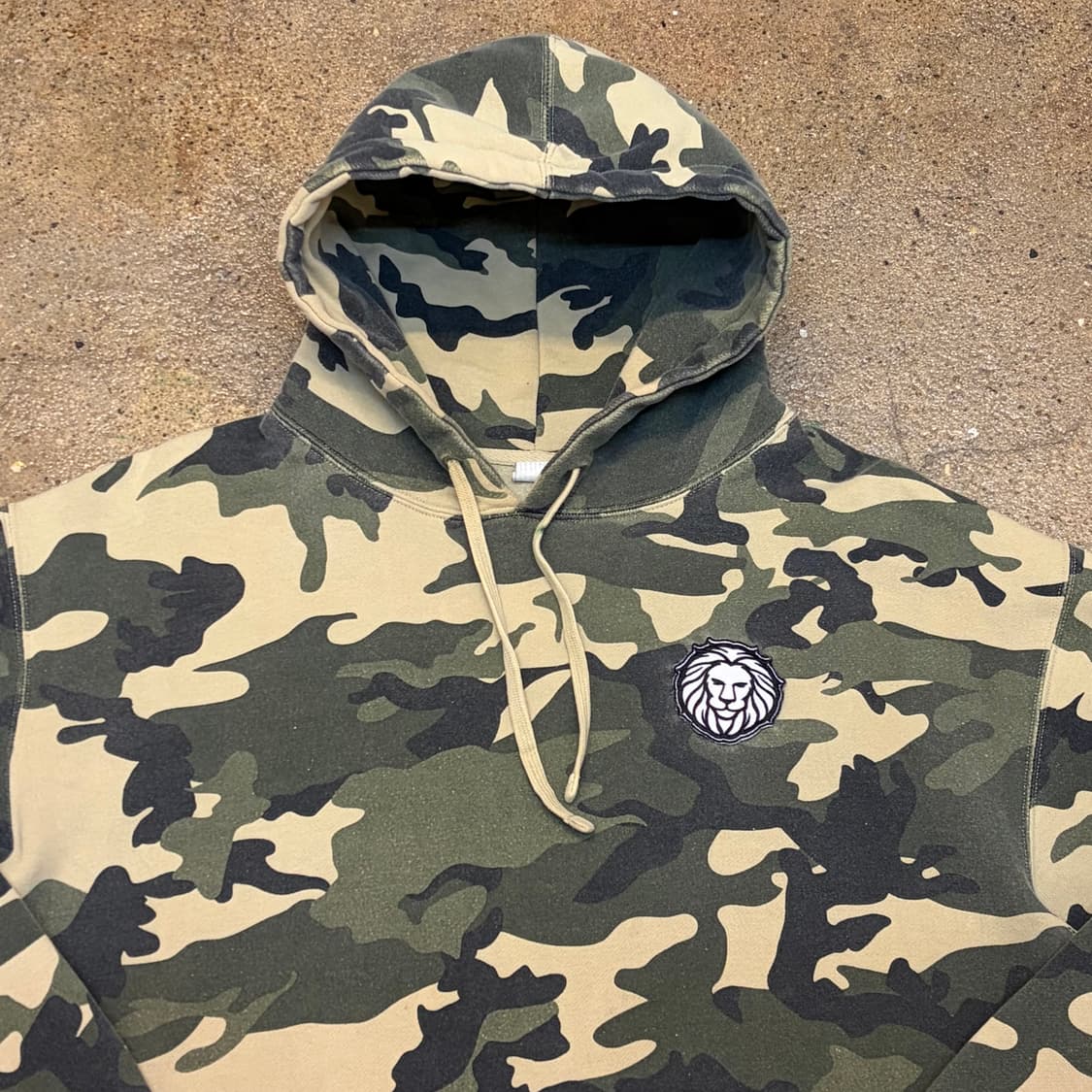 USA 미국 빈티지 카모 사자 후드티 상품이미지6