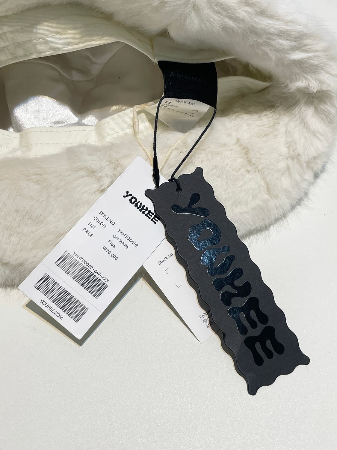 YOUHEE 유희 퍼 버킷햇 미사용 새 상품 A1409 상품이미지6