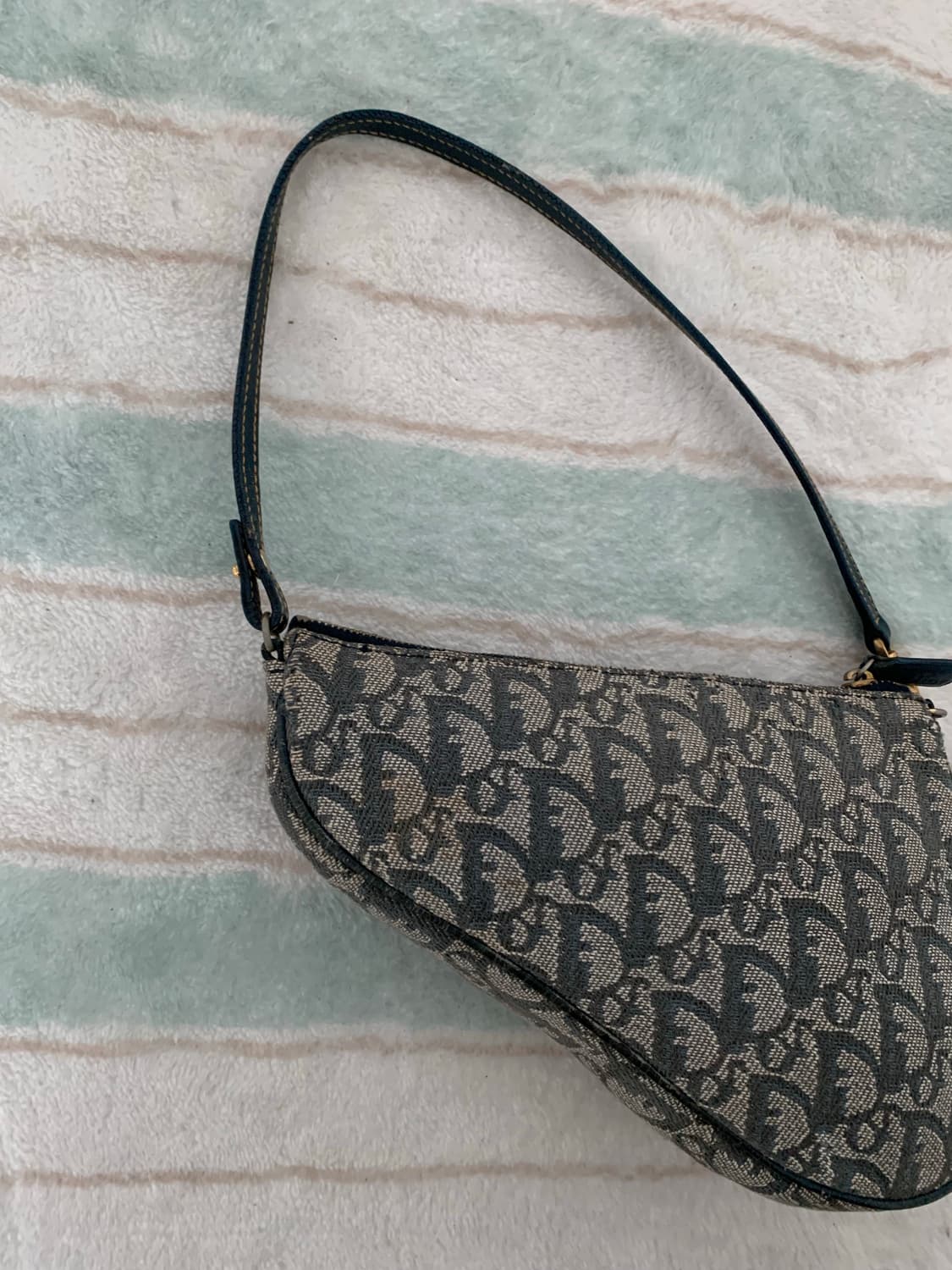 빈티지 디올 새들 파우치백 가방 상품이미지5