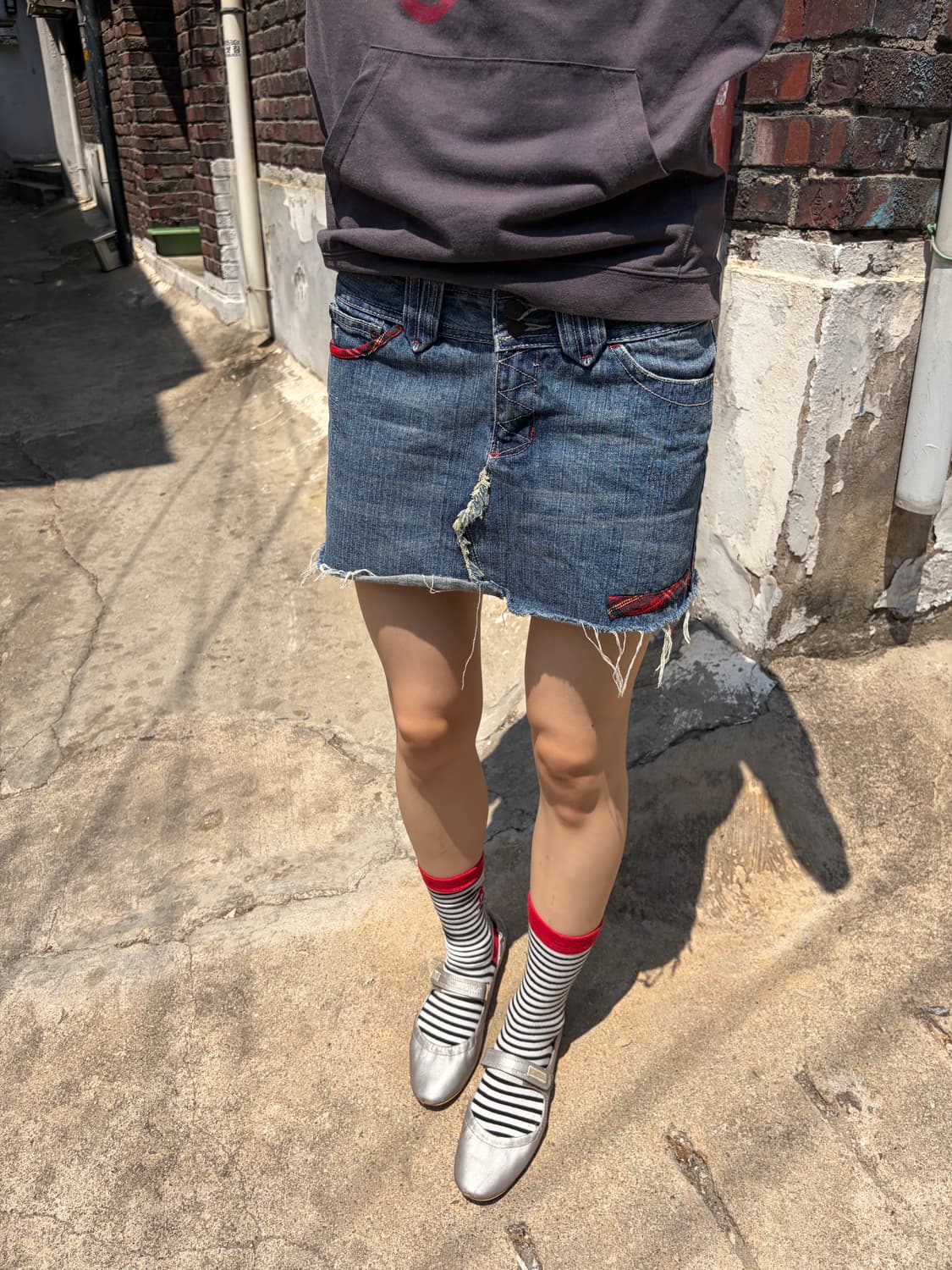Abercrombie 데님 미니 스커트 상품이미지1