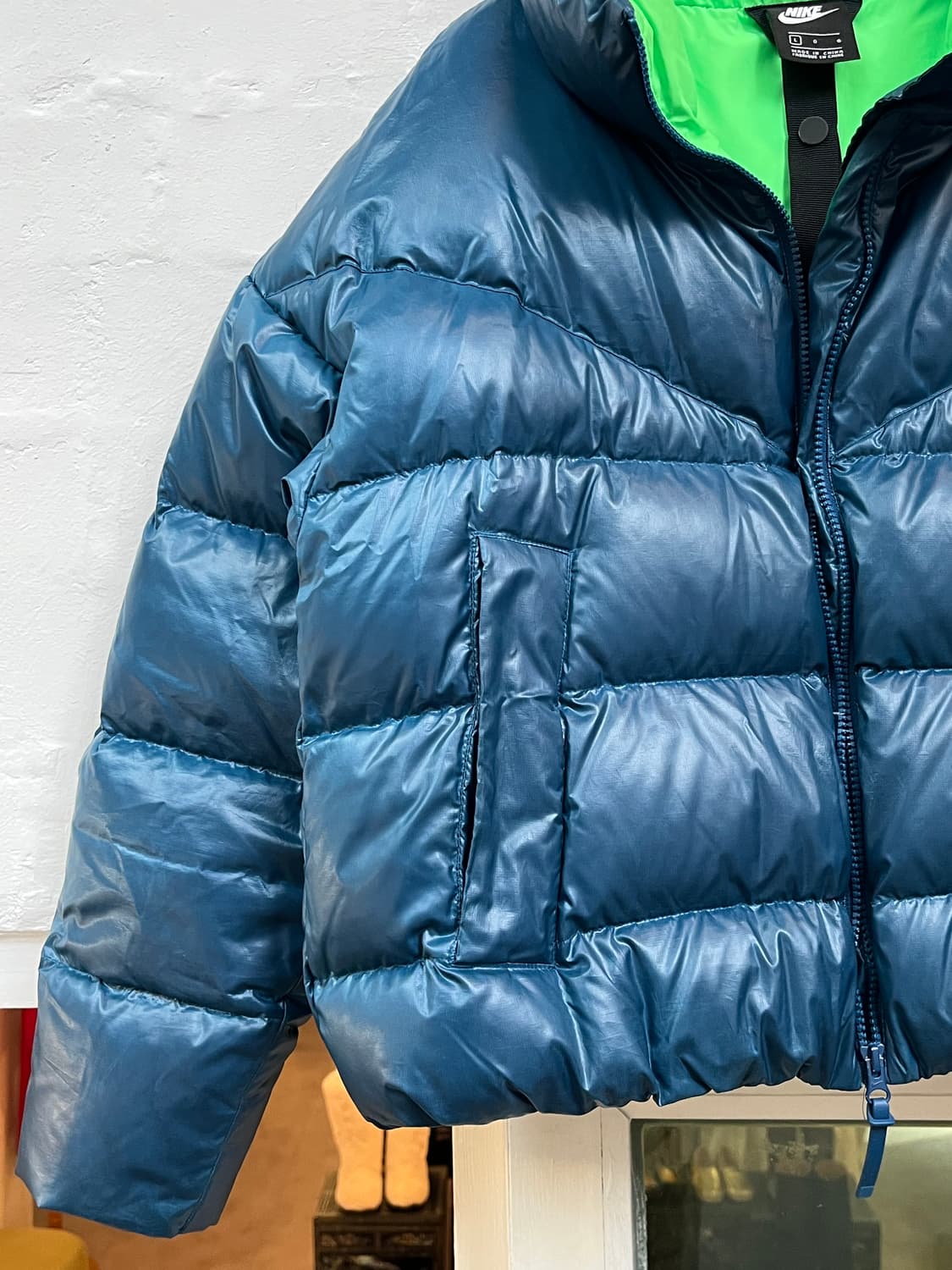 Nike NSW 덕다운 푸퍼 숏패딩 블루 Women L 상품이미지3