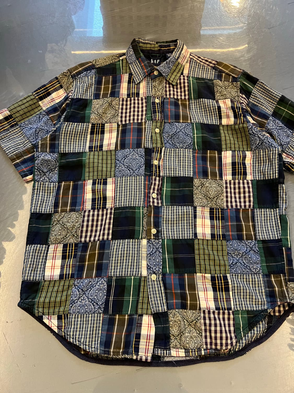 OLD GAP PATCHWORK 올드갭패치워크반팔셔츠 상품이미지4
