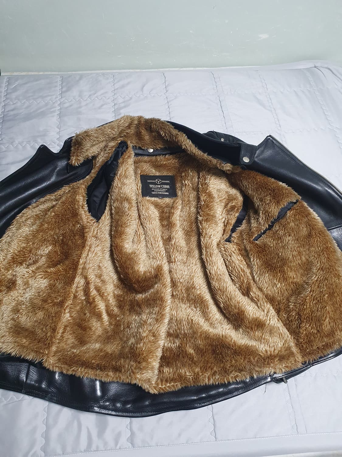 Yellowcorn 메탈스킨 리얼가죽 라이더자켓 레이싱 자켓 가죽자켓 상품이미지4