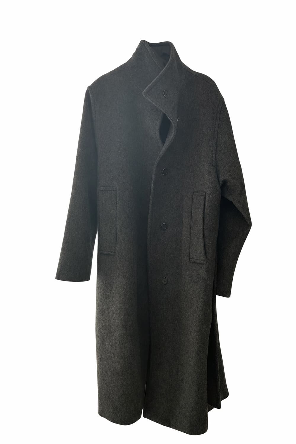 [새 상품] 뮬랑 하이넥 롱 울코트 상품이미지2