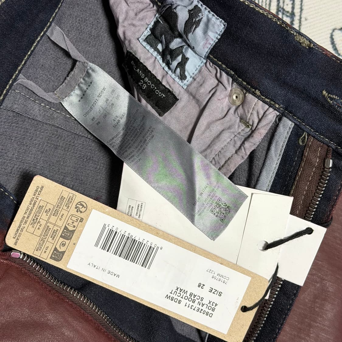 (새상품, 28) 릭오웬스 볼란부츠컷 sdsw 왁스 데님 상품이미지4