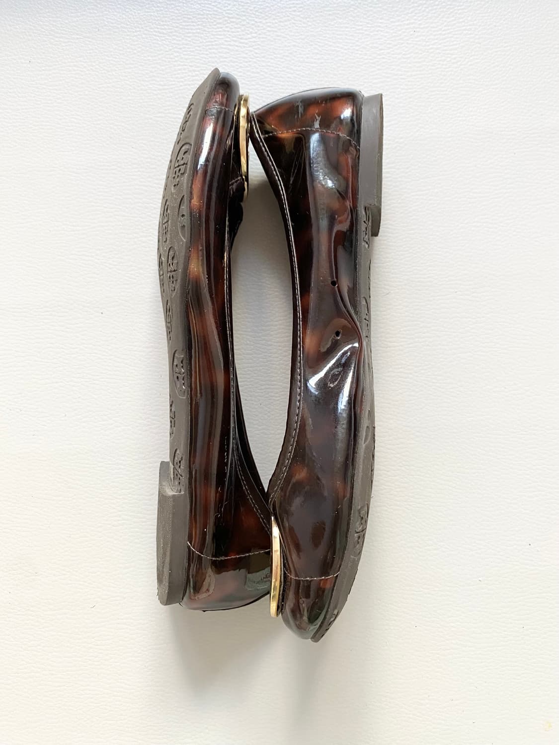 [토리버치] 토르토이즈 쉘 레바 발레 호피 젤리 플랫슈즈 6.5(정품) 상품이미지5