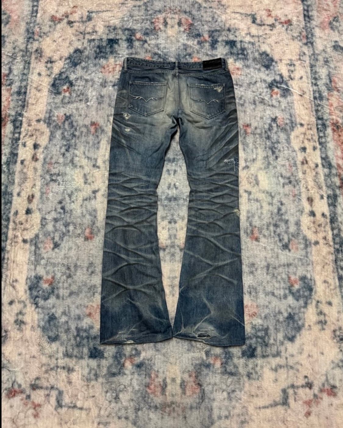 Fuga 00s archive whisker boot cut denim 상품이미지7