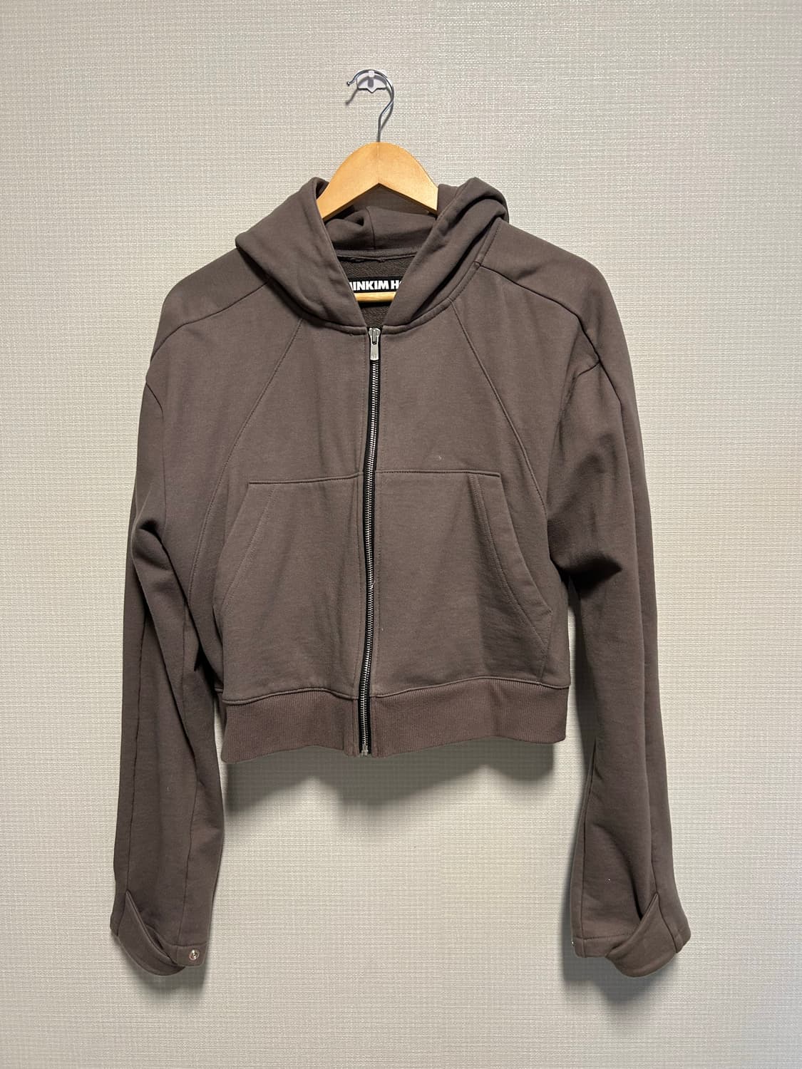 MINKIMHO 민킴호 차콜 후드집업 2사이즈 상품이미지1