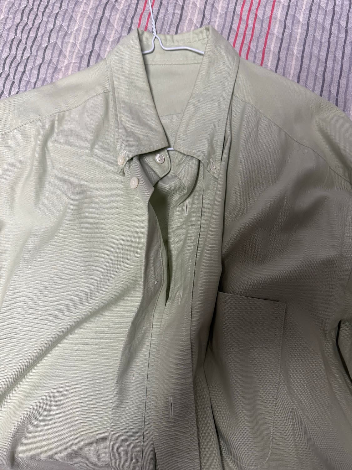 40) 캡틴선샤인 23ss 라이트그린 셔츠 상품이미지2