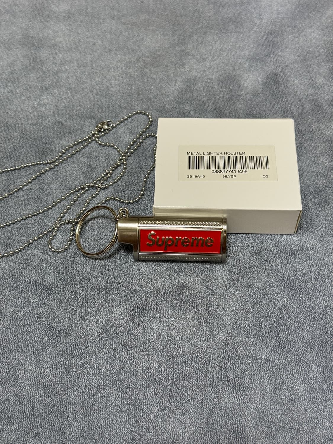 2019ss 슈프림 홀스터 메탈 라이터 케이스 겸 목걸이 상품이미지1
