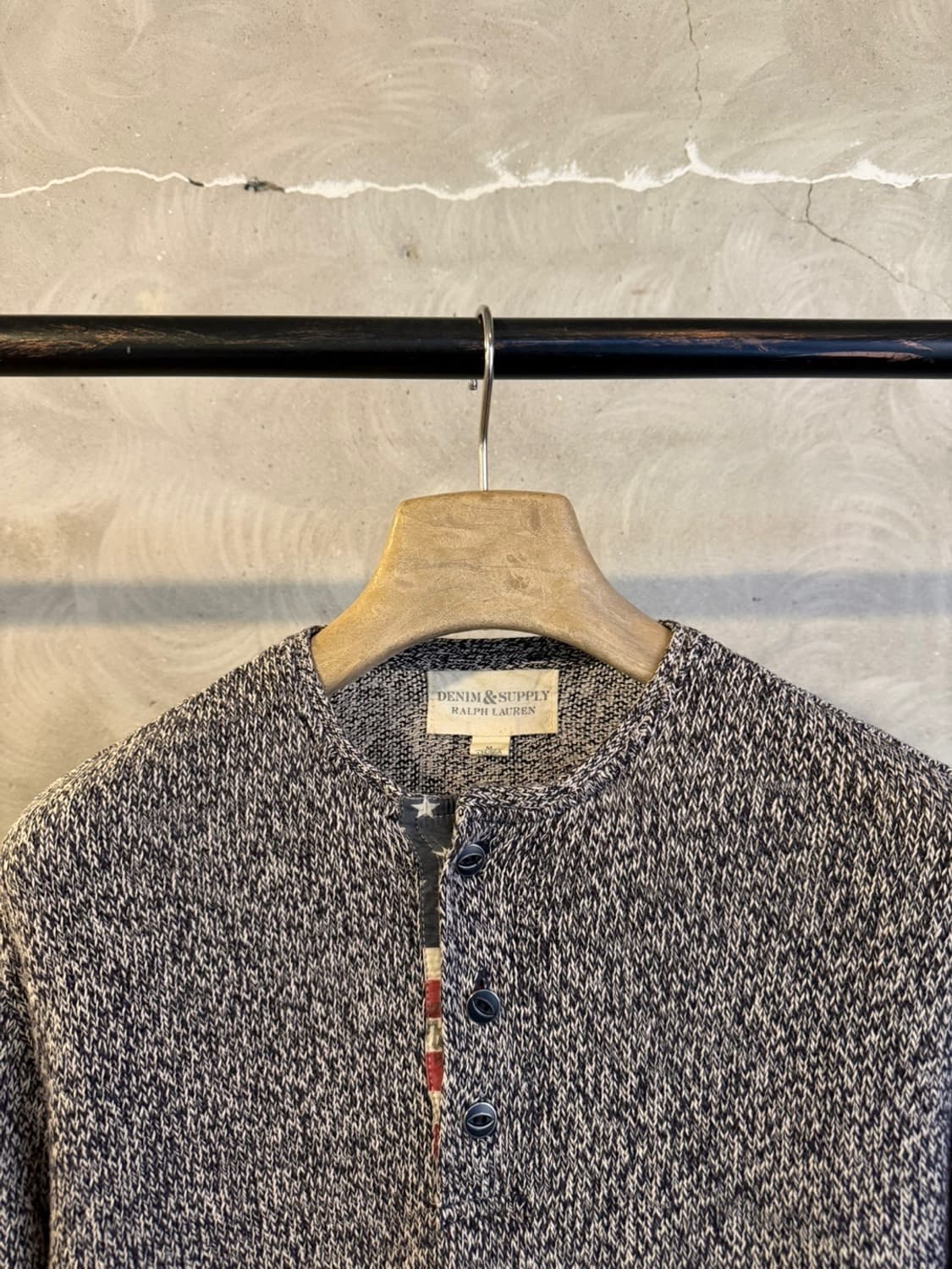 폴로 데님앤서플라이 헨리넥니트 남상100 상품이미지2