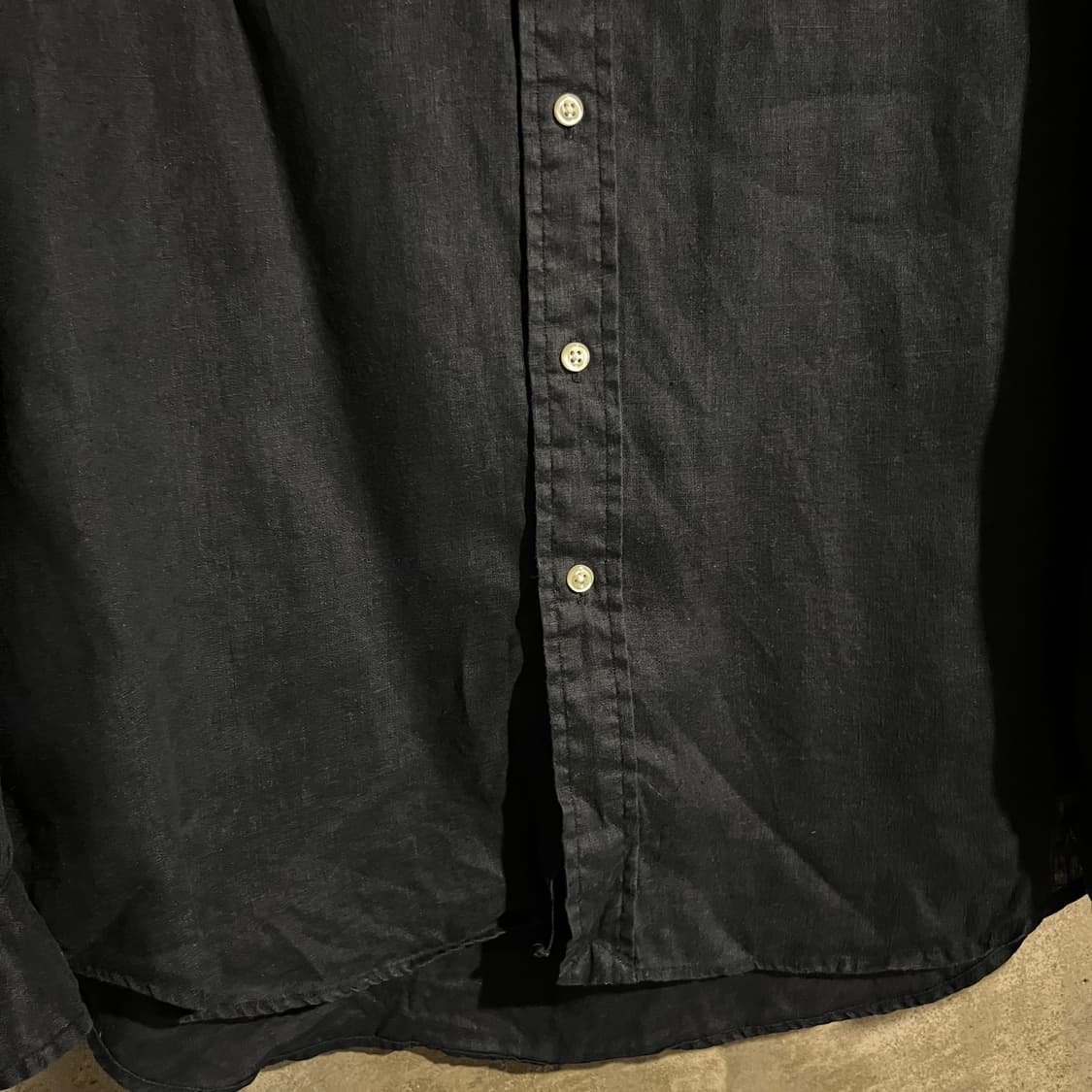 폴로랄프로렌 린넨 셔츠 블랙 상품이미지3