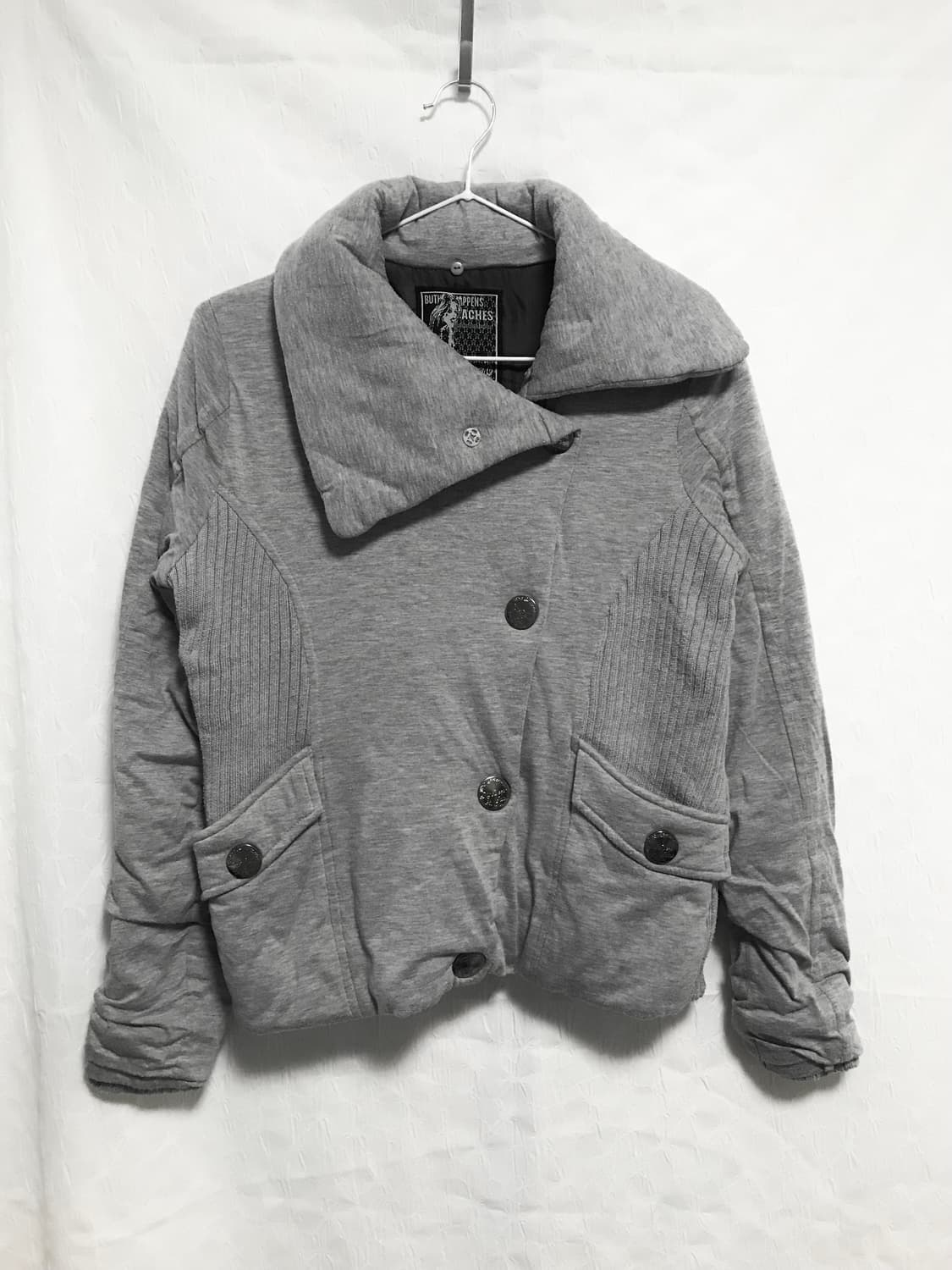 빈티지 digdeep 디그딥 펑크 사선 버튼 하이넥 점퍼 상품이미지8