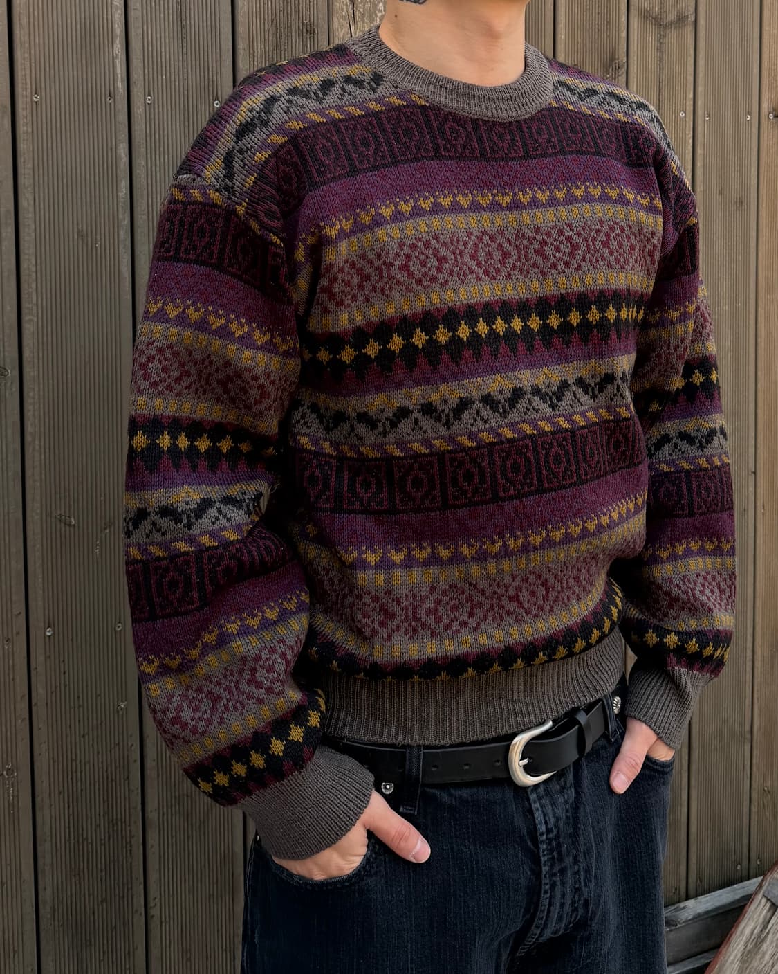 페어아일·노르딕 빈티지 니트 스웨터 상품이미지3