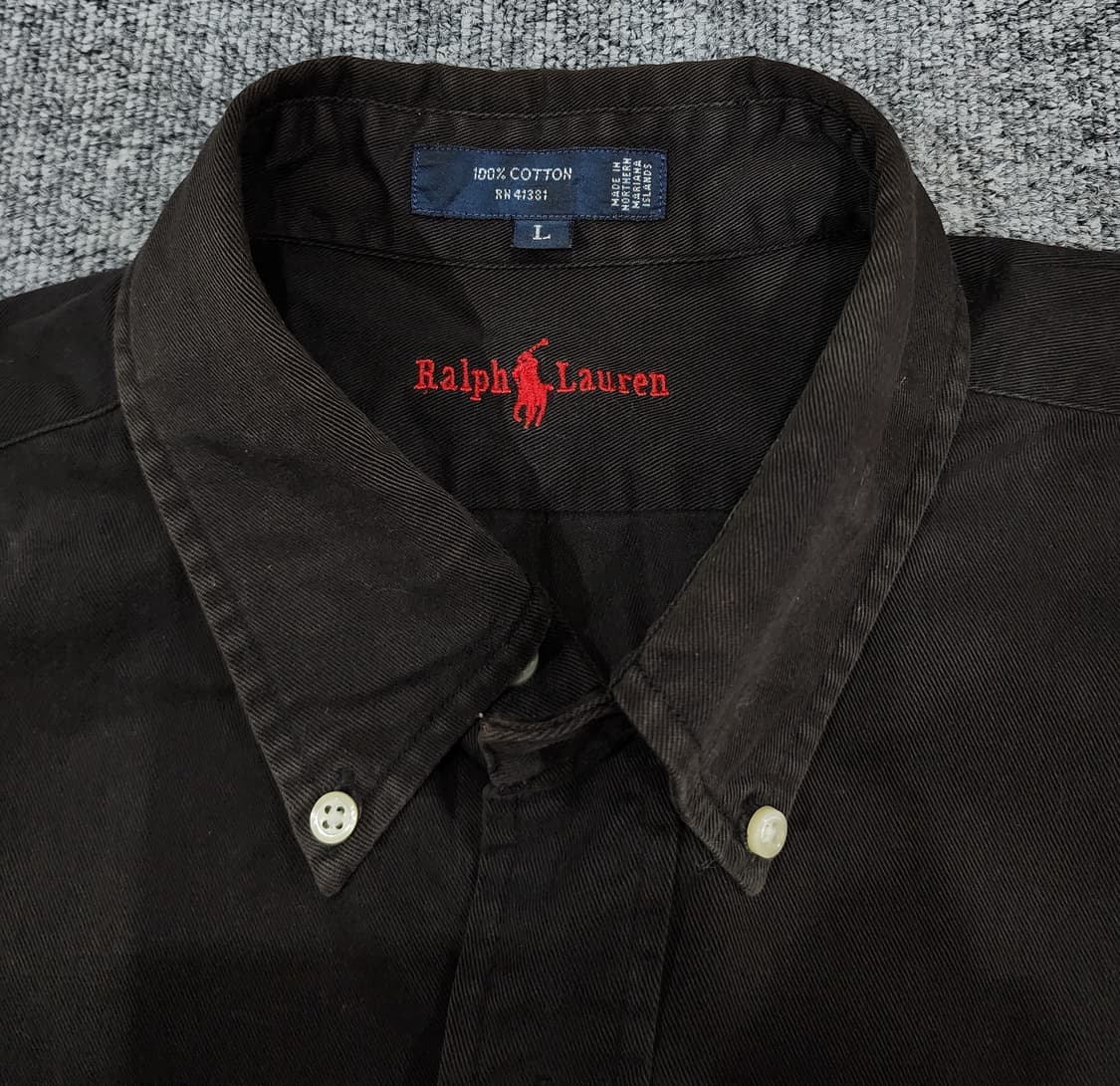폴로 랄프로렌 빈티지 90s 더 블레어 버튼 다운 셔츠 L 상품이미지5
