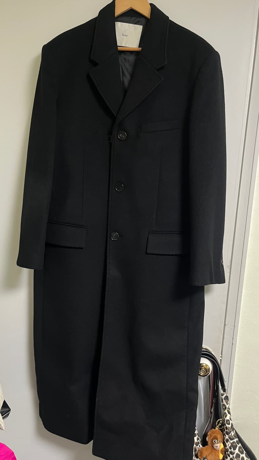 던스트 투웨이 쓰리버튼 캐시미어 코트 상품이미지3