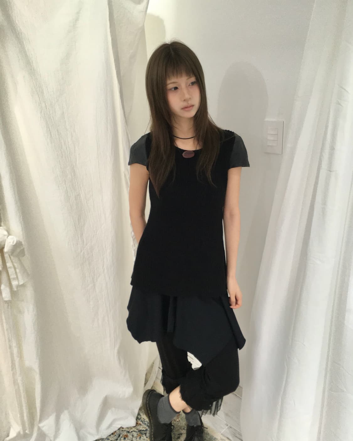 7부 레이스 레깅스 상품이미지3
