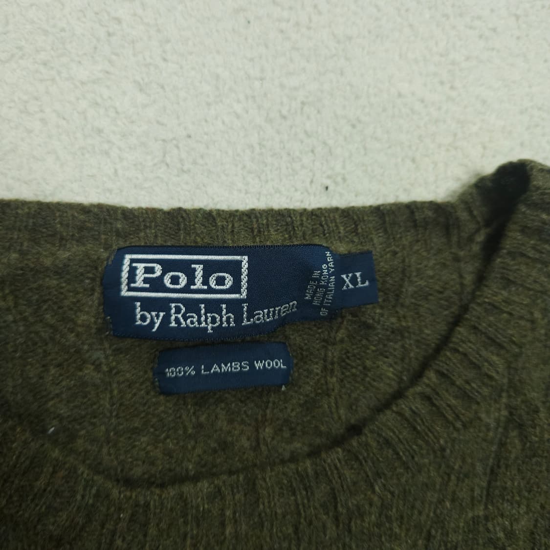 폴로 랄프 로렌 램스울 케이블 니트 XL 상품이미지4
