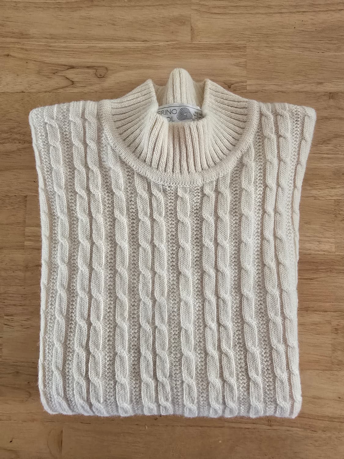 메리노울 100% 빈티지 케이블 니트  상품이미지3