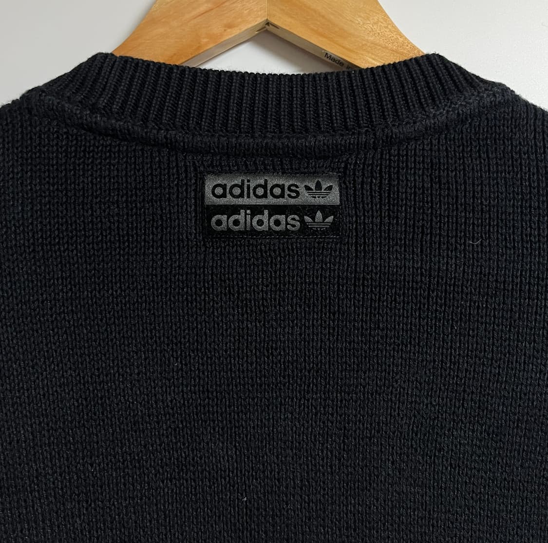 공용 아디다스 오버핏 빅로고 니트 스웨터 L 상품이미지7