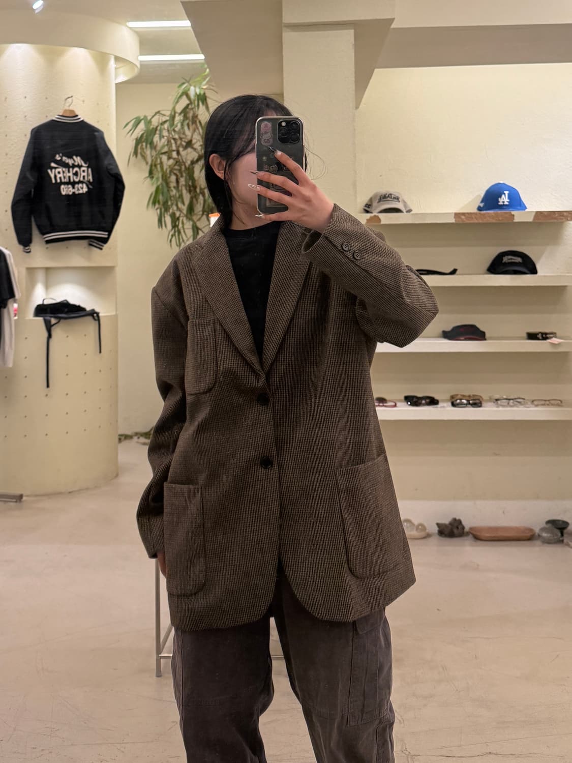 파르티멘토 하운드투스 체크 싱글 자켓 U623 상품이미지1