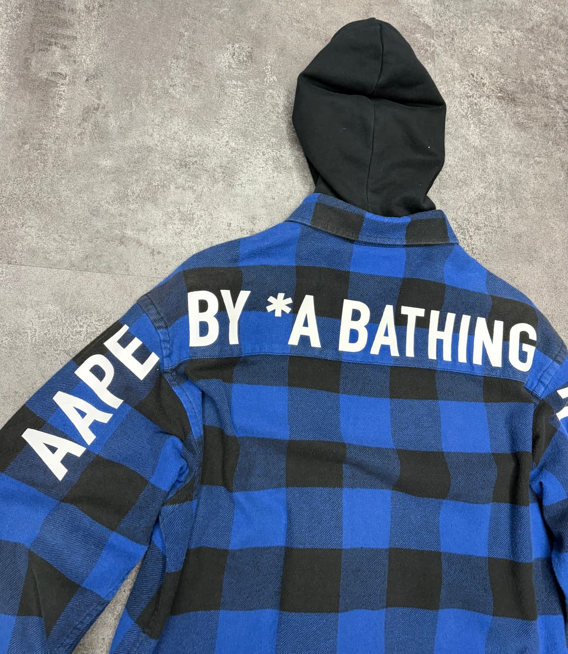 Aape by a bathing ape hood check shirt 상품이미지4