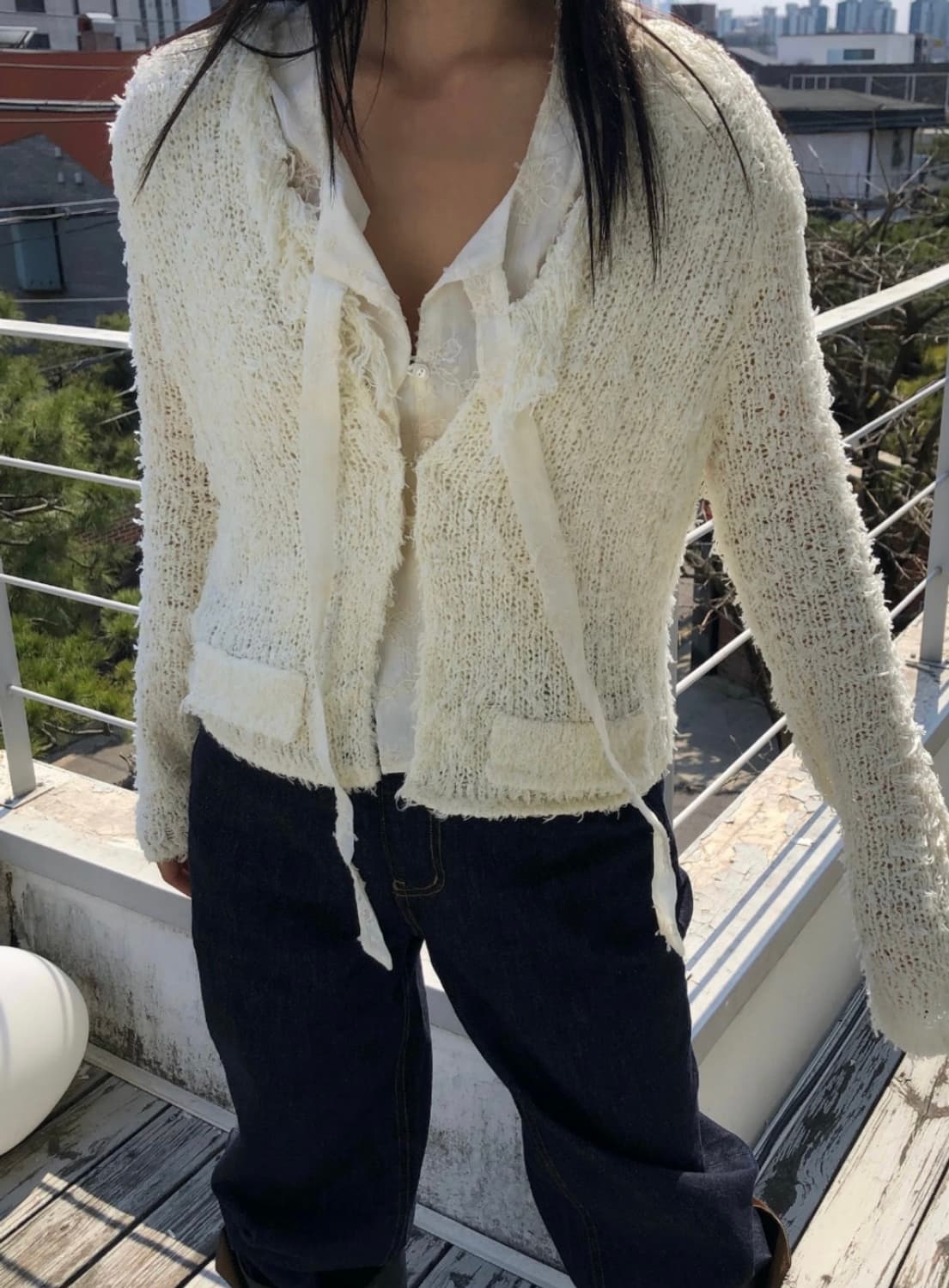 (New!) Architect flower puff blouse  상품이미지2