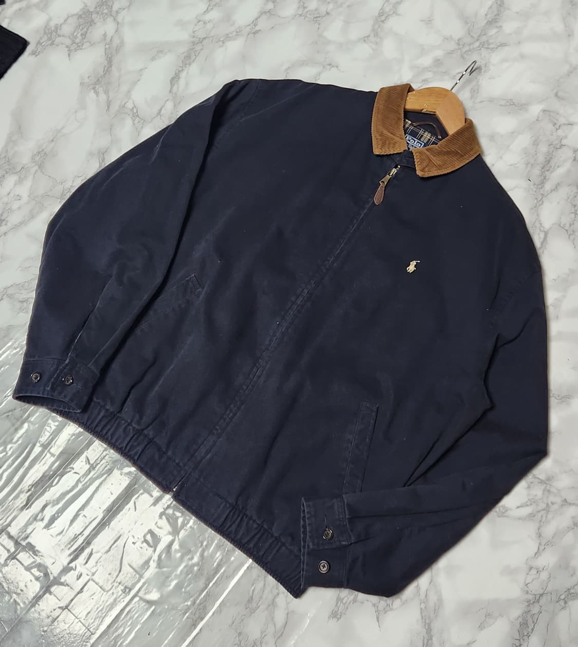 폴로 코듀로이 카라 네이비 코튼 스윙톱 자켓 상품이미지1