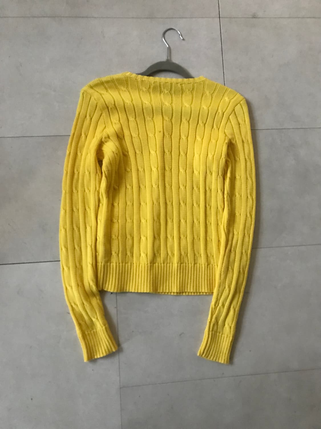 폴로 옐로우 케이블 가디건 상품이미지10