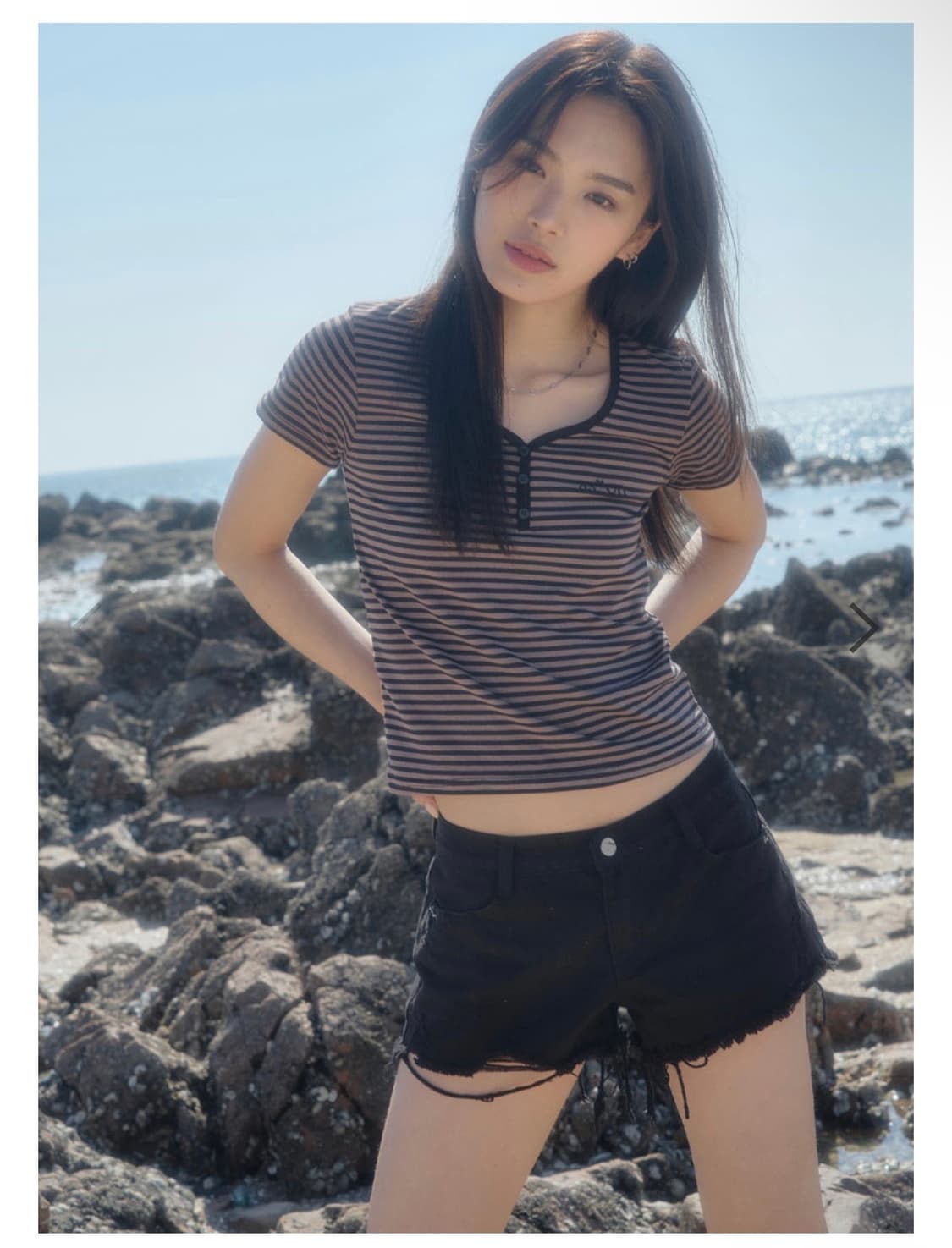 애즈온 솔리드 숏팬츠 블랙 S 상품이미지1