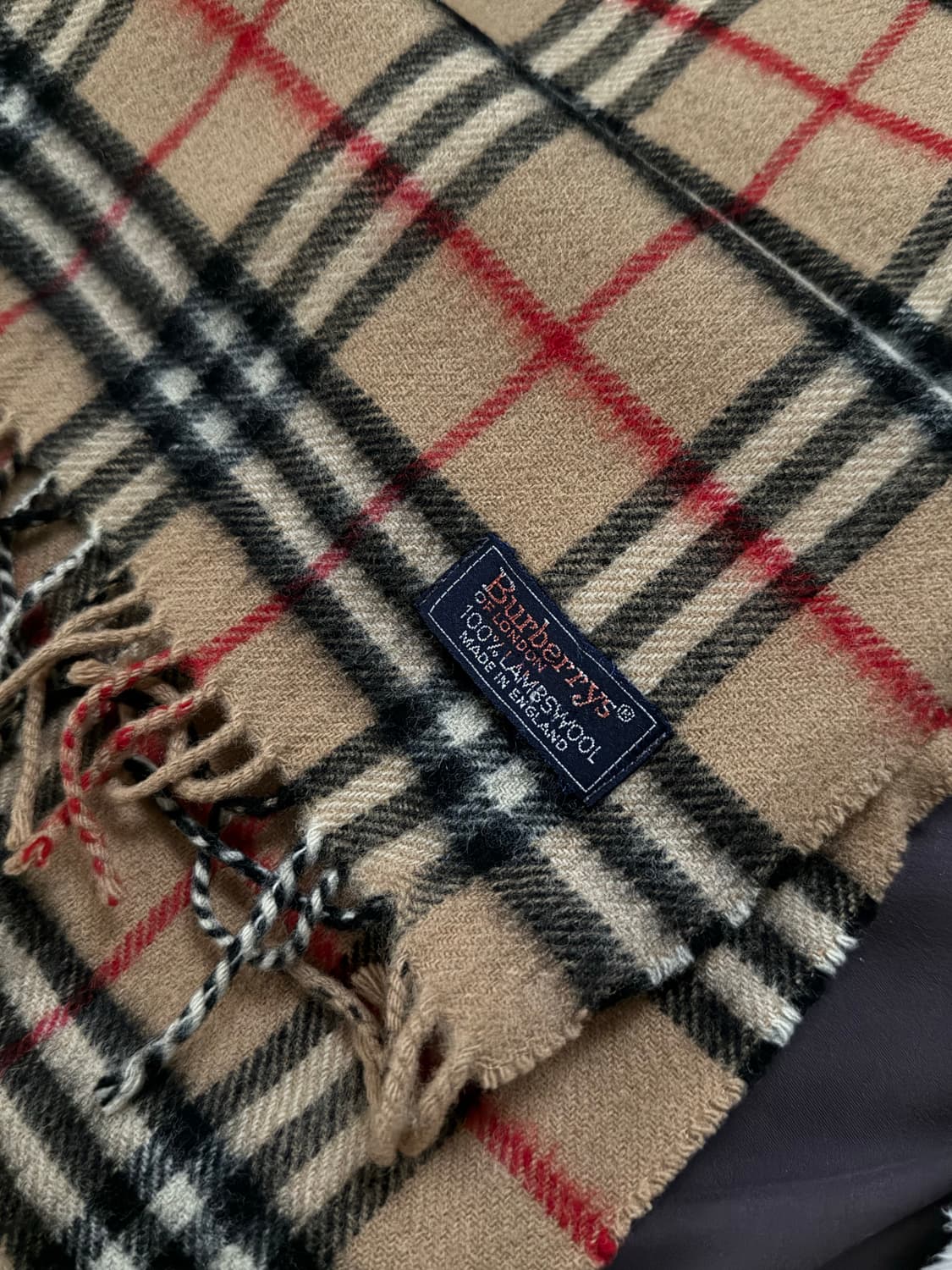 버버리 체크 램스울 머플러 상품이미지1