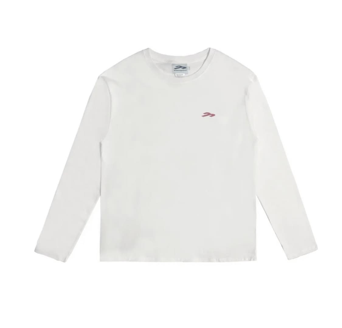 탄산마그네슘 롱슬리브 화이트/레드 맨 상품이미지1