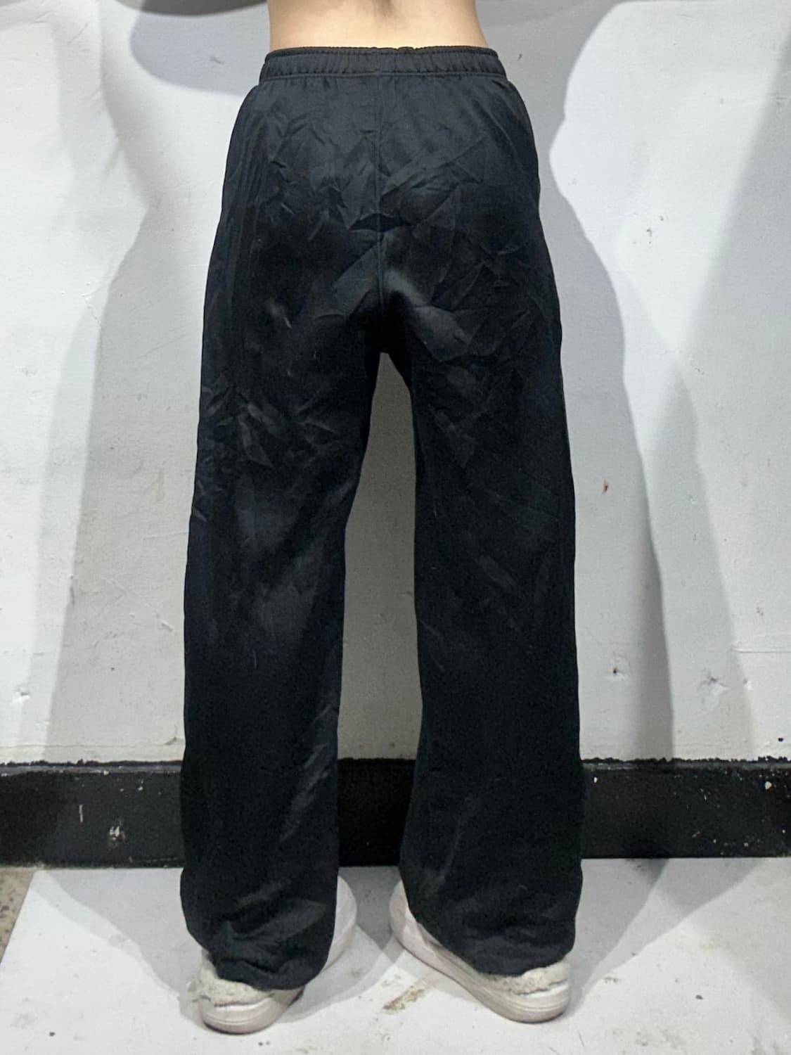 나이키 블랙 말차 카키 사이드 라인 와이드 추리닝 바지 M 상품이미지3