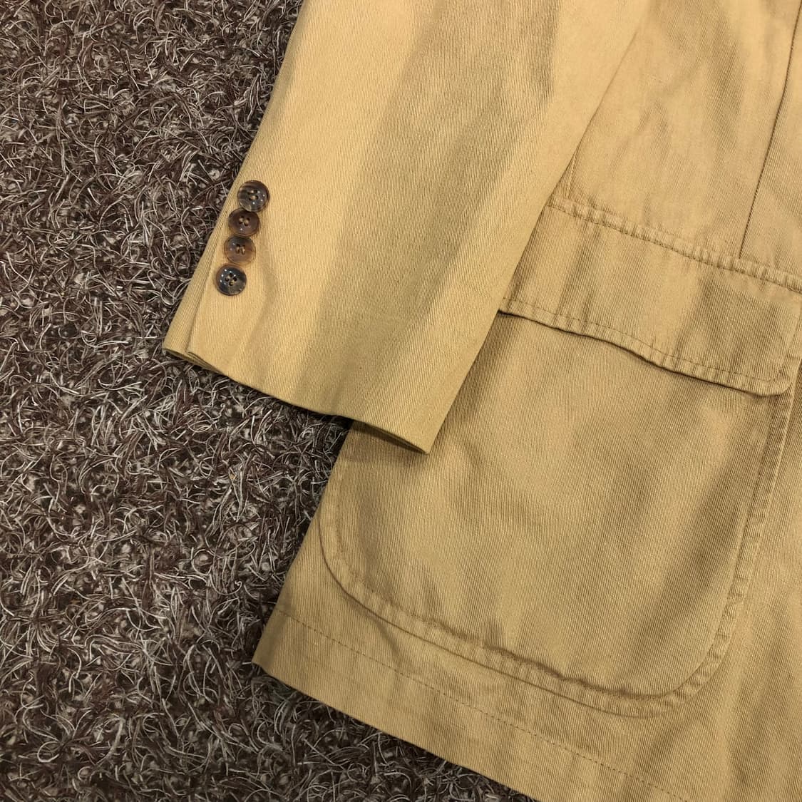 폴로 랄프로렌 베이지 코튼 블레이저 자켓 상품이미지3