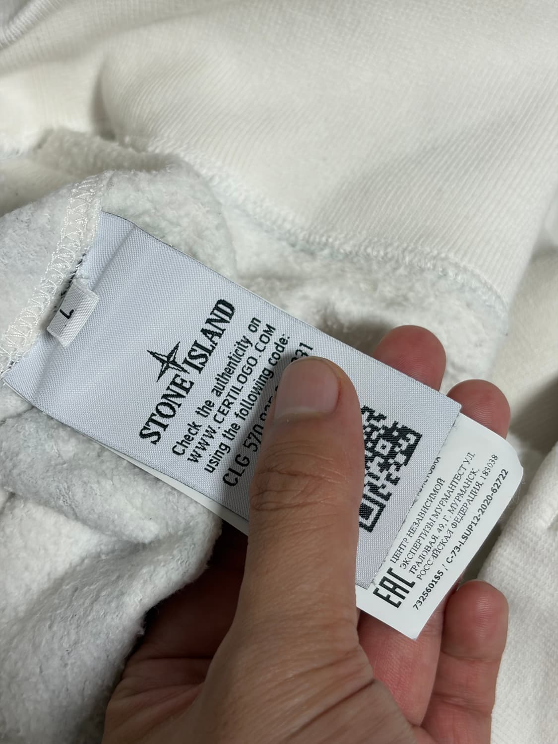 스톤아일랜드 슈프림 워프 스트라이프 후드 L사이즈 상품이미지5