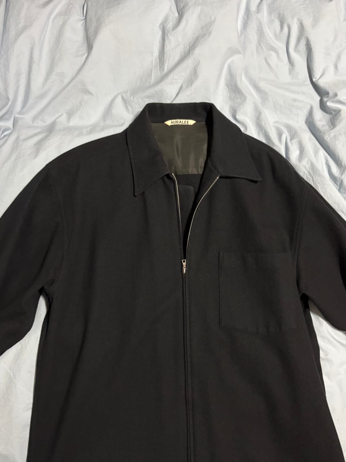 오라리 울 블루종 블랙 4사이즈 상품이미지4