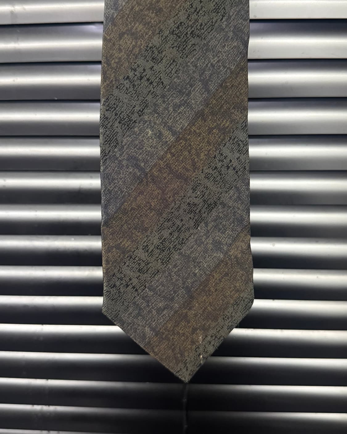 NINO CERRUTI 세루티 브라운 갈색 스트라이프 이태리 실크 넥타이 상품이미지4