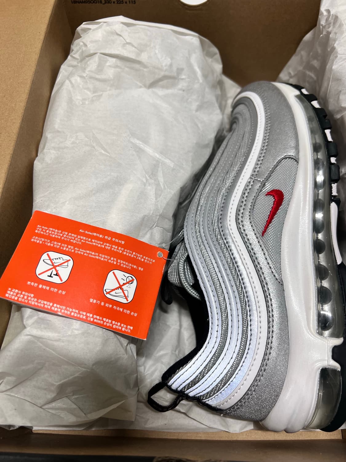 [265] 나이키 에어맥스97 OG 실버불렛 상품이미지4