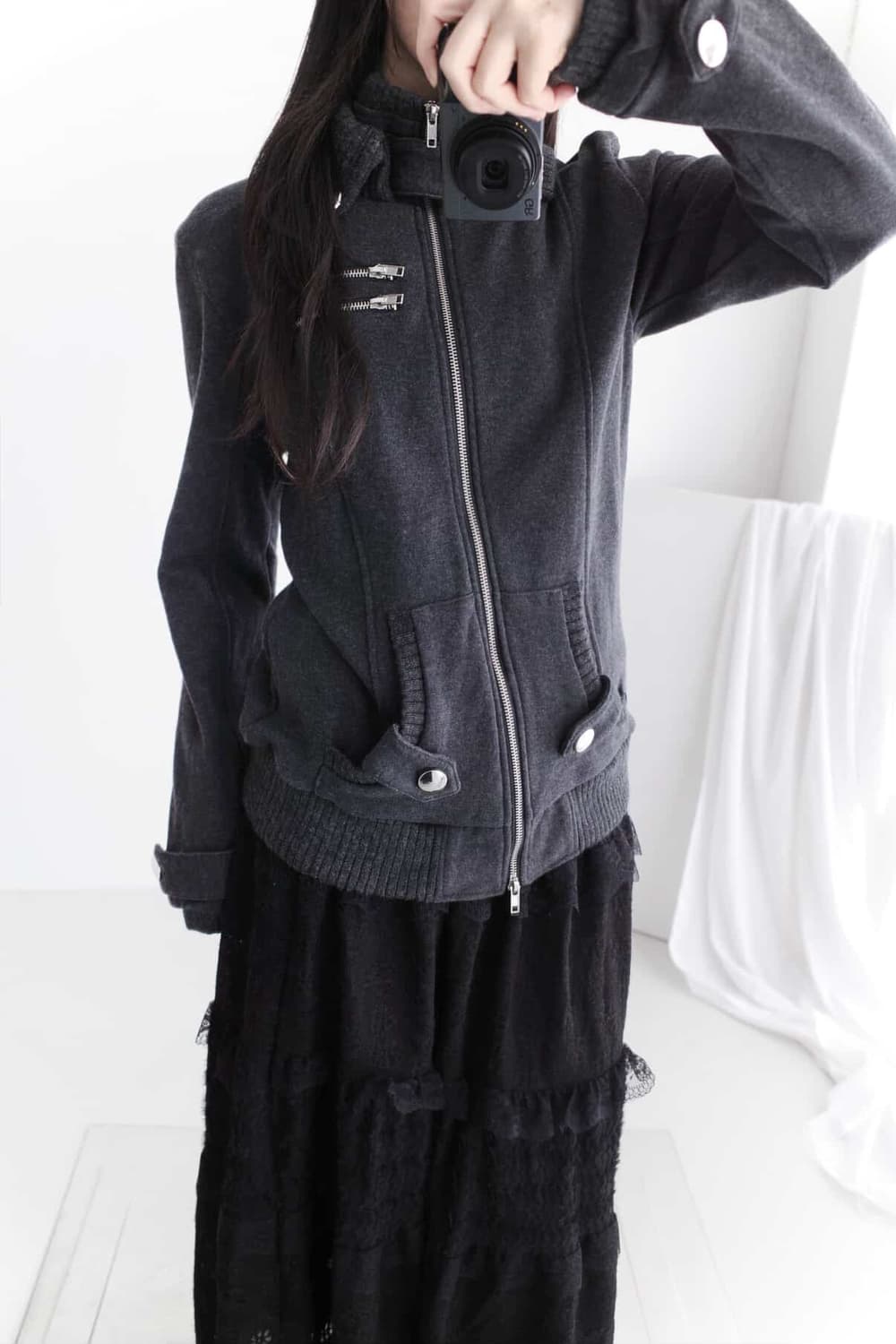 빈티지 2-way 집업 자켓 상품이미지2