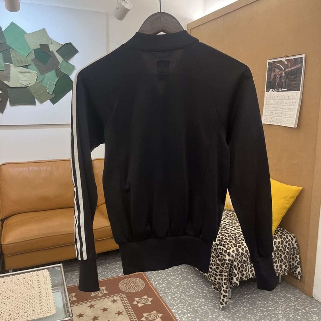 아디다스 Y2K 00's 흑탭 딱붙핏 져지 집업 XS C10409 상품이미지4