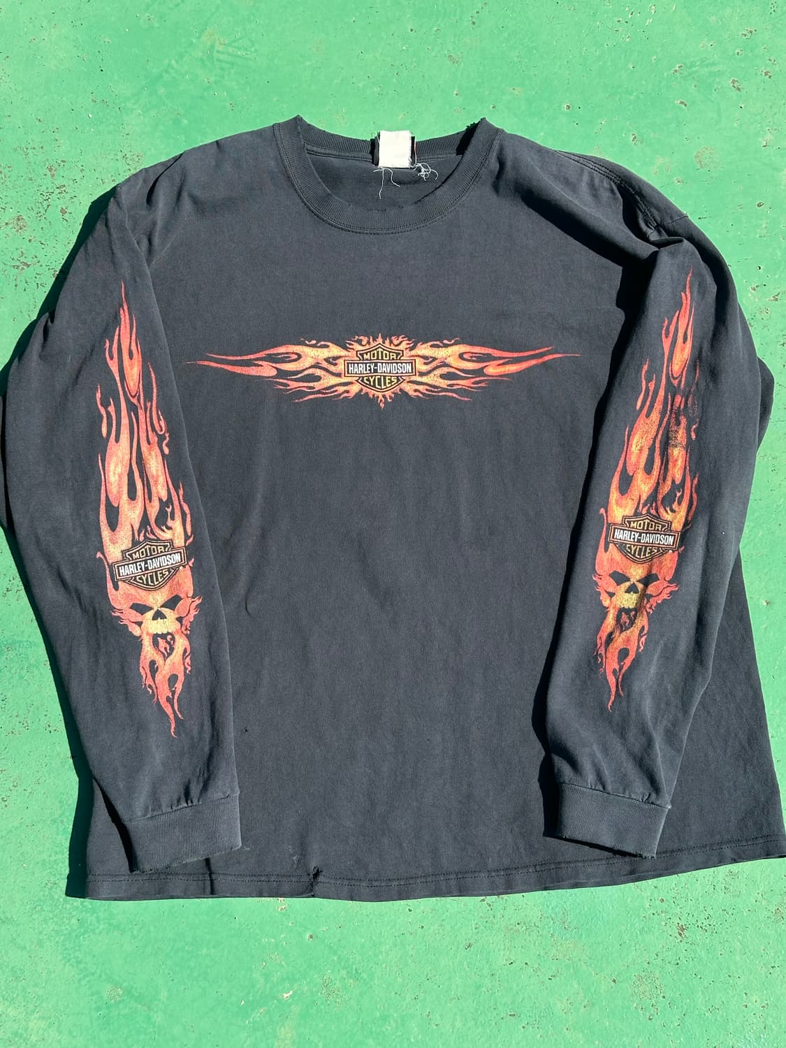 빈티지 할리데이비슨 플레임 롱슬리브 상품이미지1