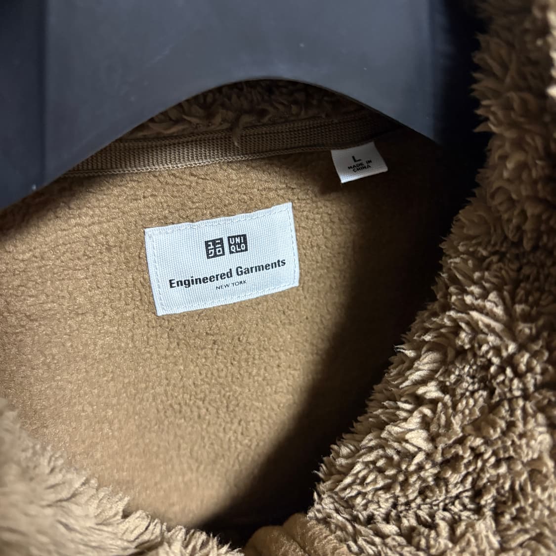 유니클로x엔지니어드 가먼츠 콜라보 플리스 집업 / 브라운, L 상품이미지4