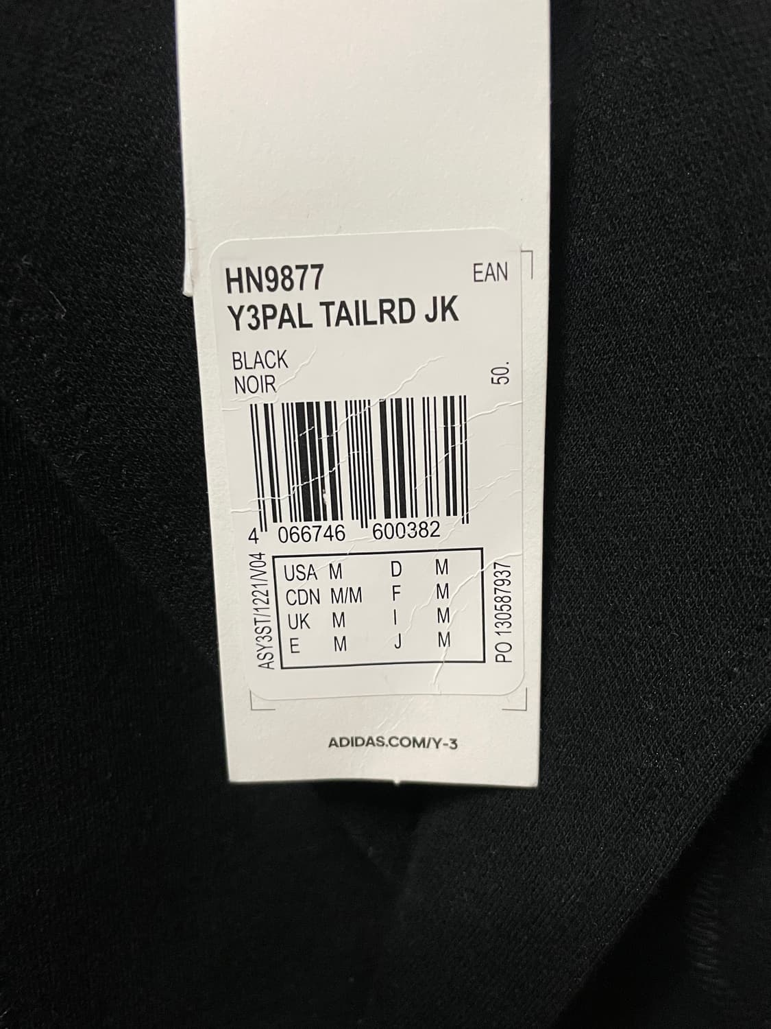 (새상품) 팔라스 x Y-3 소프트 테일러드 블레이저 블랙 상품이미지5