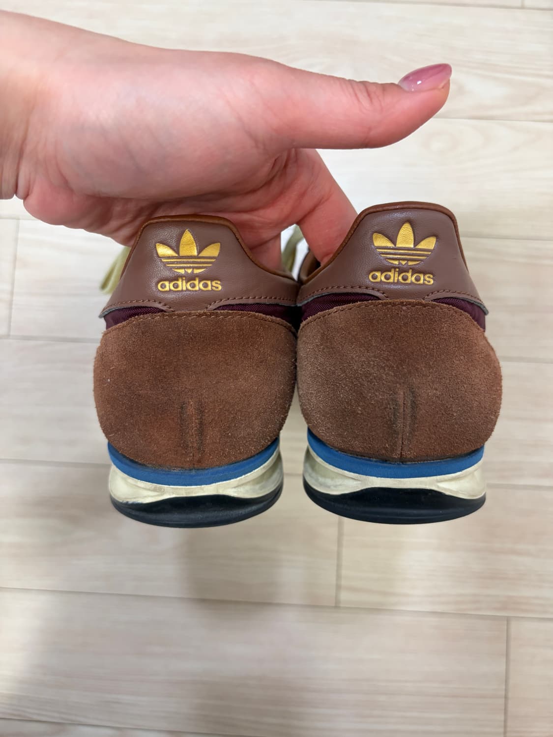 아디다스 SL 72 OG 마룬 올모스트 옐로우 260사이즈 상품이미지4