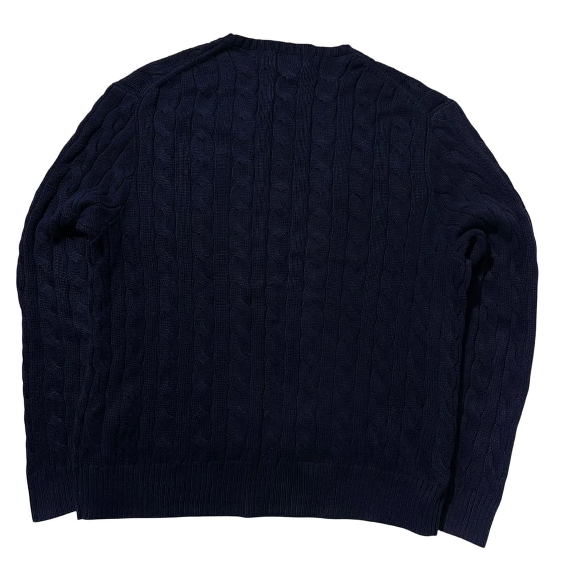폴로 랄프로렌 케이블 라운드 니트 네이비 (신형QR) 상품이미지2