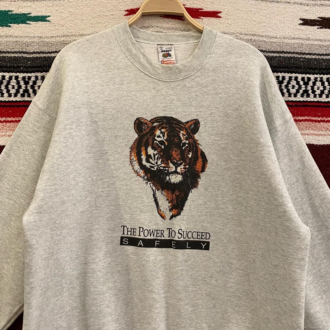 90s USA 플루츠오브더룸 호랑이 맨투맨 상품이미지5