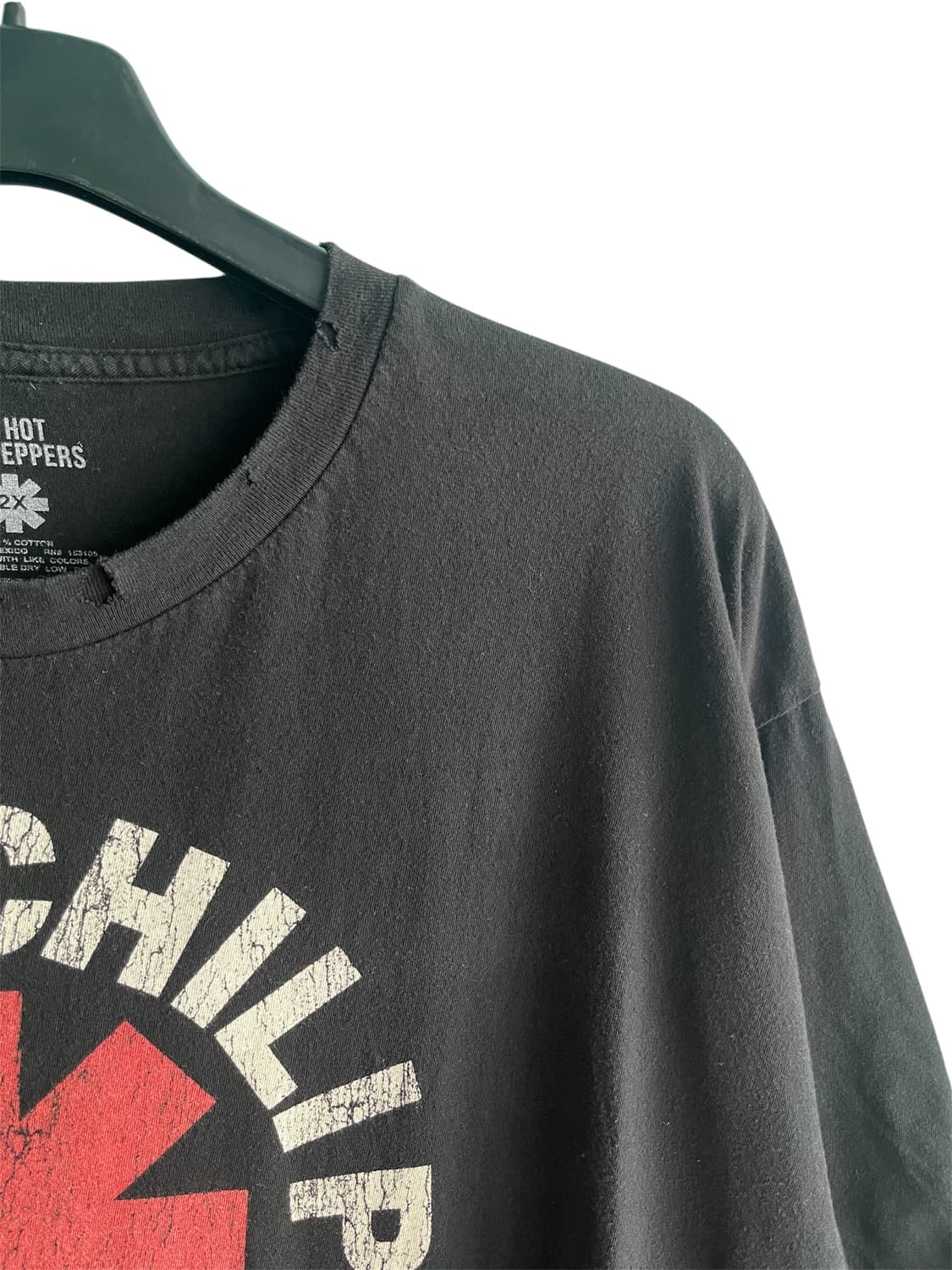[2XL] 레드핫칠리페퍼스 빈티지 로고 반팔 티셔츠 블랙 상품이미지2