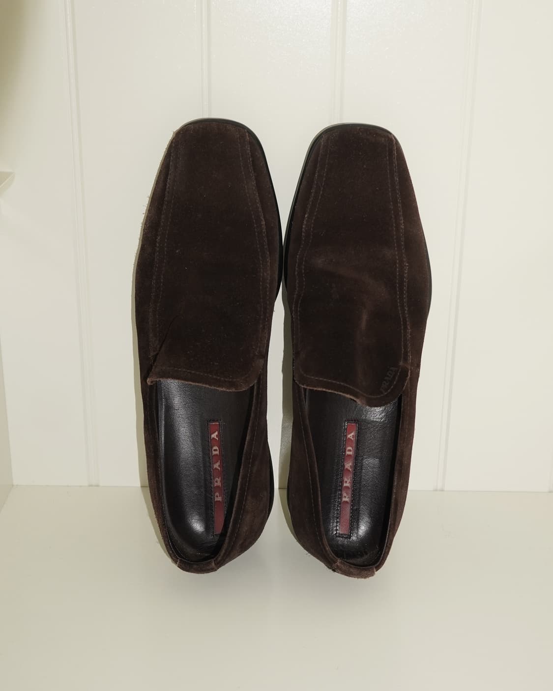 프라다 브라운 스웨이드 로퍼 상품이미지7