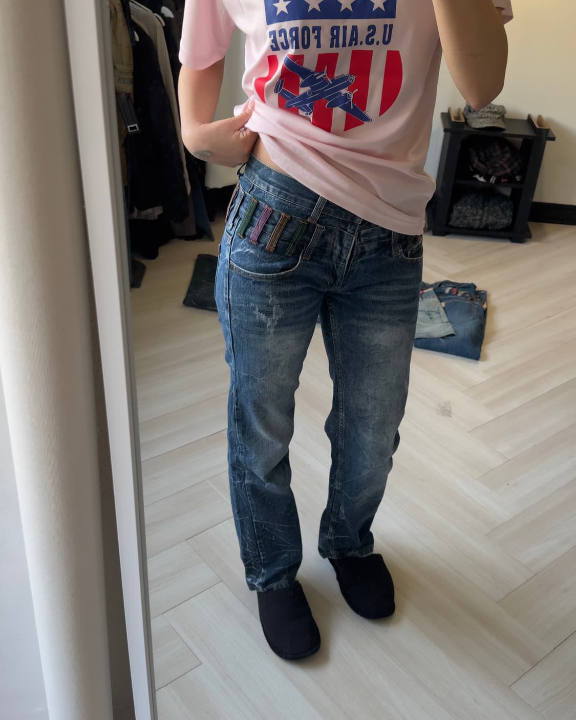 [NYLAUS] double-waist denim pants 상품이미지6